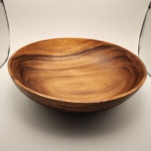 Elegant Acacia Wood Serving Bowl